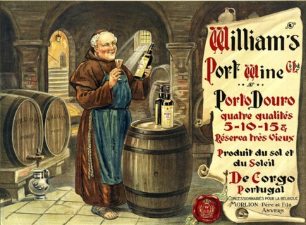 Advertising poster, beverage advertisement, advertising poster for William's Port Wine from Belgium