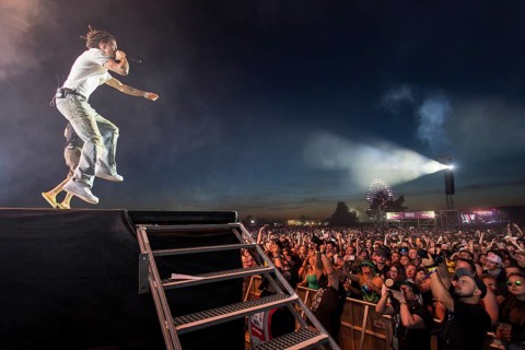 Ion Miles, rapper of the band BHZ at Highfield Festival on Friday, Störmthaler See, 14.08.2026