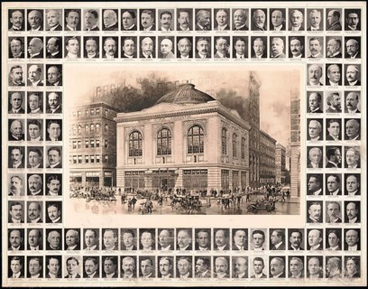 Boston Stock Exchange building, Boston Stock Exchange, at 30 Congress Street, surrounded by