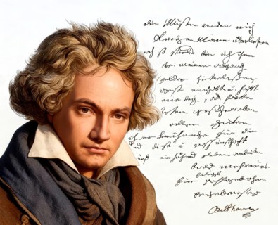 Ludwig van Beethoven, 1770 -1827, German composer, handwritten letter by Beethoven to his publisher