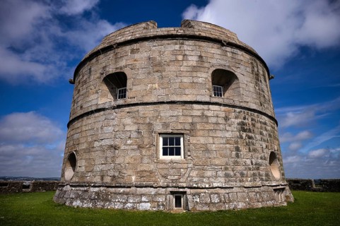 Tudor Gun Tower, Donjon, Residential Tower, Fortress, Pendennis Castle, Fort, Castle, Falmouth,