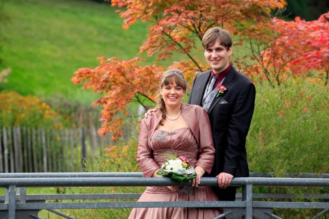 Happy wedding couple after the wedding ceremony, man, woman, marriage, outdoor view, romantic,