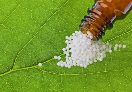 Globules for the treatment of diseases in gentle, alternative medicine. Pills and medicines,