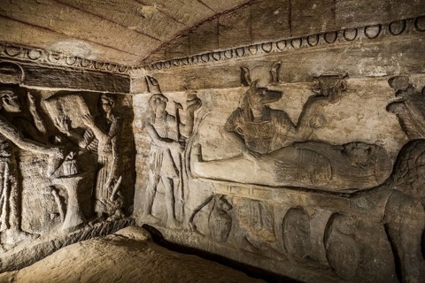 Roman Tombs, Catacombs of Kom El Shoqafa, Kom Al-Shuqafa, Alexandria, Egypt