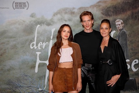 Emilia Schüle, Paul Boche and Jeanette Hain at a photocall on the occasion of the special screening