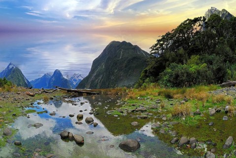 Milford Sound, Fiordland National Park, World Heritage South West New Zealand, West Coast, South