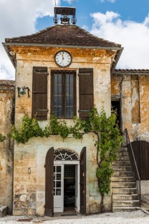 Typical historic estate of a winery in the Mèdoc region, France