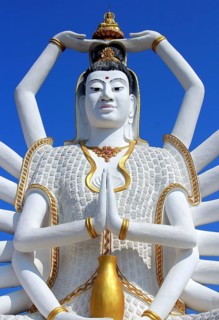 18-armed Shiva at Wat Plai Leam Resort, Koh Samui Island, Thailand