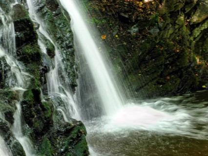 Fairy Glen Falls, Rosemarkie on the Black Isle, magical atmosphere, motion blur, Fortrose, Scottish