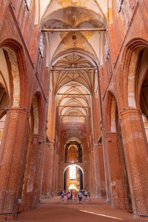 Interior view, St. George Church, Wismar, Mecklenburg-Western Pomerania, Germany
