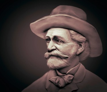 Giuseppe Verdi, 1813 – 1901, Italian opera composer, digitally edited