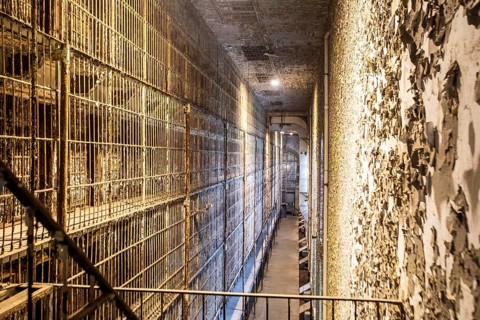 Mansfield, Ohio - The East Cell Block of the Ohio State Reformatory is six floors high, with a