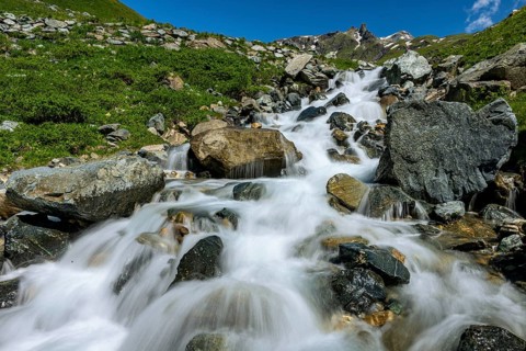 Guttalbach an der Grossglockner Hochalpenstraße in the Hohe Tauern National Park, Heiligenblut,
