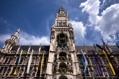 Neues Rathaus, Marienplatz, Munich, Bavaria, Germany