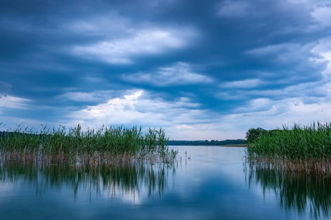 Silence over Breite Luzin, Lake, Mecklenburg-Western Pomerania, Feldberg Lake District,