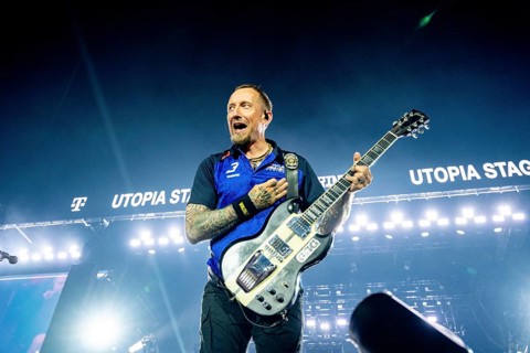 Nürburg, 06.06.26 - Michael Poulsen, singer and guitarist of the Danish metal band Volbeat,