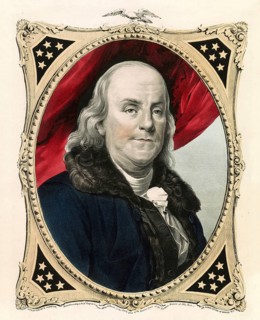 Benjamin Franklin (born 17 January 1706, died 17 April 1790 in Philadelphia, Pennsylvania),