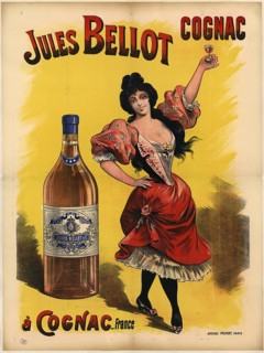 Advertising poster, beverage advertisement, poster for Jules Bellot cognac from 1899, printed by
