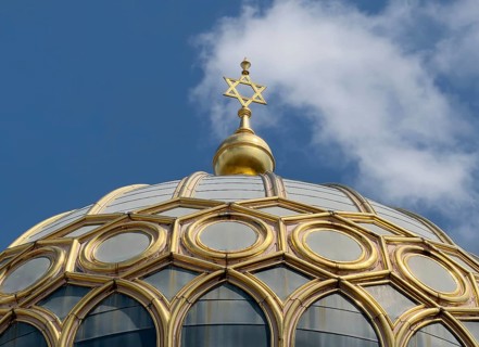 New Synagogue, Centrum Judaicum, Cultural Center, Architects: Eduard Knoblauch, Friedrich August
