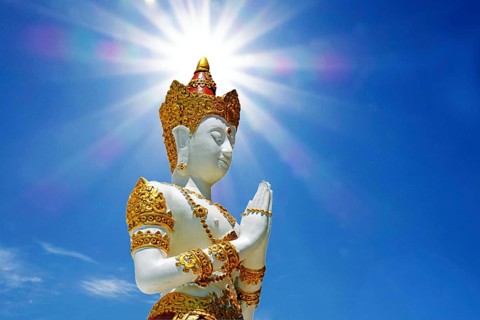 Photo montage, composing, image montage, midday heat, midday sun, heat record, 35 degrees, 38