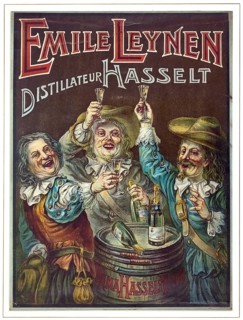 Advertising poster, beverage advertisement, advertising poster by Gérard Portielje from 1910 shows