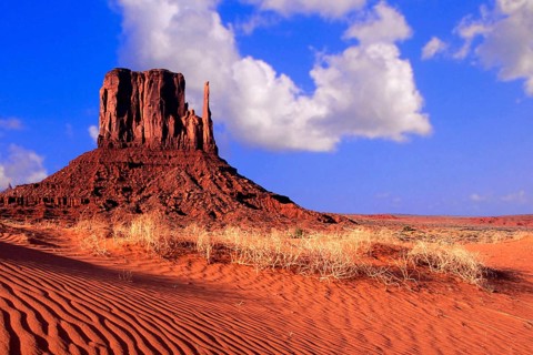 Geography, travel, The Mittens, rocky landscape, Monument Valley NP, Arizona, Indian country, USA
