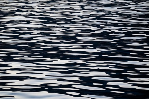 Light and shadow on sea surface, Sicily, Italy