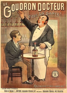 Advertising poster, beverage advertisement, advertising poster for Le Goudron Docteur, The Tar