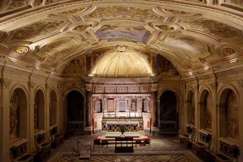 Baroque crypt of Santa Maria della Sanità, Rione Sanità, Naples, Campania Province, Italy