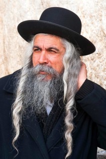 Israel, Jerusalem, bearded old man, Jew, Western Wall, Middle East
