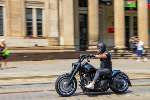Harley Days Dresden, big trip through the city, Dresden, Saxony, Germany