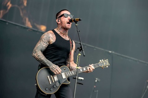 Daniel Danny Murillo, rapper from Hollywood Undead live at Rock im Park on Zeppelin Field in