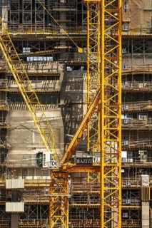 Building Construction Site New Scaffolding, Dubai, United Arab Emirates, UAE