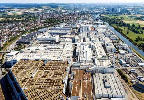 Audi Neckarsulm plant. AUDI AG is one of the largest employers in the Heilbronn-Franken economic