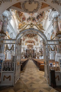 The magnificent Basilica of St. Alexander and St. Theodor in Ottobeuren impresses as a masterpiece