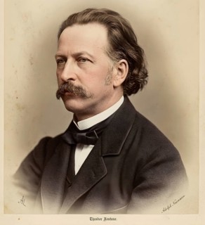 Portrait of Theodor Fontane 1860, German writer, journalist and theatre critic, Effi Briest, Der
