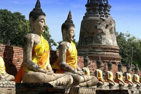 Buddha, religion, Thailand, Buddhas in Ayutthaya, Wat Yai Chai Mongkon