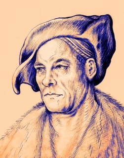 Portrait of Jakob Fugger, 1459, 1525, German businessman, digitally edited