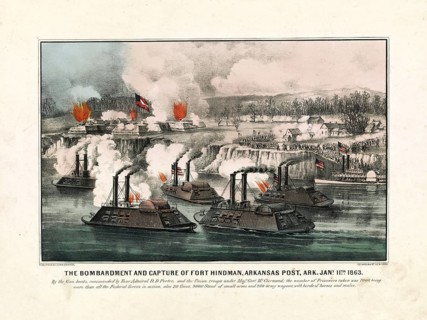 Siege and capture of Fort Hindman, Arkansas Post, during the American Civil War on January 11, 1863