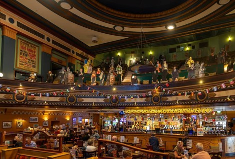 Interior The Playhouse theatre and cinema now Wetherspoon pub, Colchester, Essex, England, UK