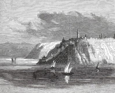 A historical view of the Bosphorus Strait, more specifically one of the strategic coastal