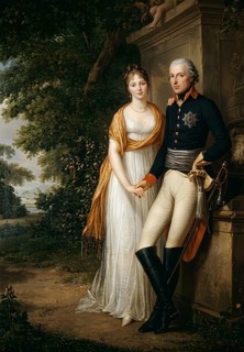Frederick William III and Queen Louise in the park of Charlottenburg Palace, Prussia, King, House
