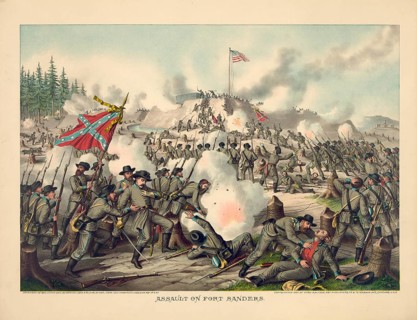 Attack on Fort Sanders during the Knoxville Campaign in the American Civil War on November 29, 1863