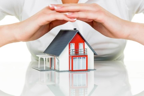 A woman protects her house and home. Good insurance and serious financing reassure
