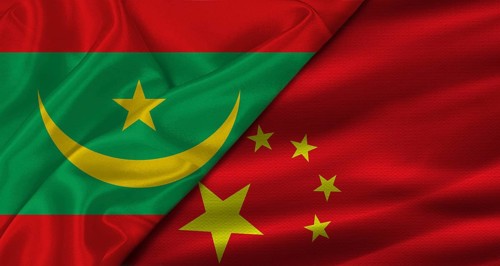 Bilateral relations between Mauritania and China. Flag of Mauritania and China