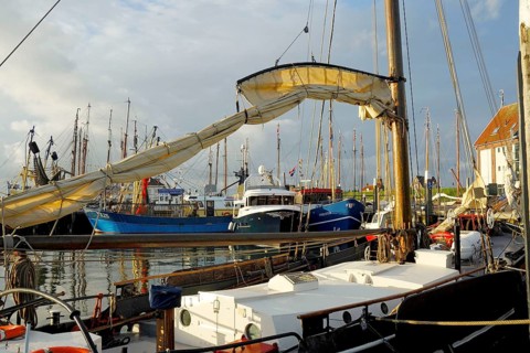 Fishing boats in the port of Texel, Texel, the Netherlands