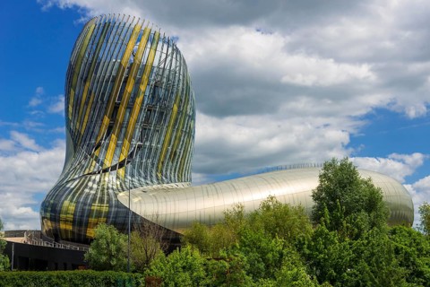 The Citè du Vin wine museum in Bordeaux, Gironde, France
