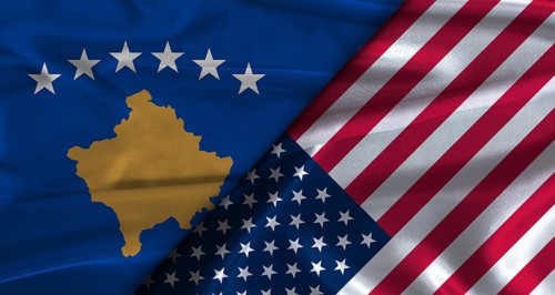 Bilateral relations between Kosovo and United States. Flag of Kosovo and United States