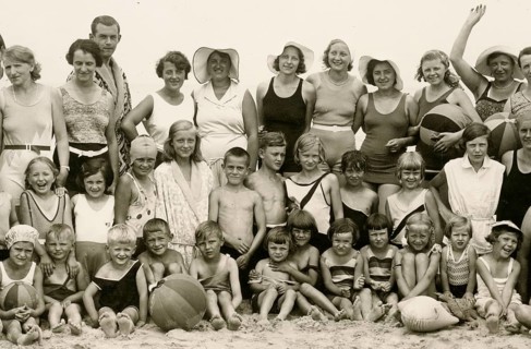 Swimwear, bathing, beach, summer, woman, children, girls, boys, Heidebrinck, Miedzywodzie, Dziwnów.