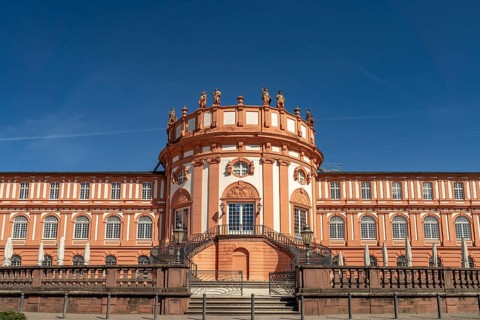 The baroque Biebrich Palace in Wiesbaden, Hesse, Germany